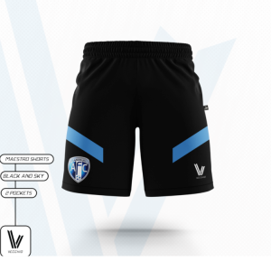 RAFC Maestro Shorts Black & Sky